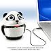GOgroove Portable Stereo Speaker Music Player with Panda Animal Design & Built-in 3.5mm Cord