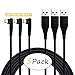90 Degree Android Micro USB Cable 10ft,ICESMART 3Pack 10Feet Extra Long Right Angle Charging Cable,Fast Speed Data Sync Charger Cable for Samsung, HTC, Motorola, Nokia, Kindle, MP3,Tablet and More