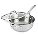 Calphalon AccuCore Stainless Steel Chef's Pan with Cover, 4-Quart