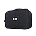 BUBM Double Layers Travel Gadget Organizer, Electronics Accessories Bag, Black