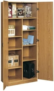 Amazon Com Oak Home Or Office Storage Cabinet Organizer Great