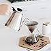ovalware Pour Over Coffee Maker Set | 17oz / 0.5L Borosilicate Carafe with 304 Stainless Steel Filter and Precision Measuring Cup | Glass Coffee Dripper for Home Brewing