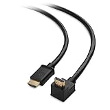 Cable Matters Left Angle High Speed HDMI Cable with One 270 Degree Elbow 15 Feet - 3D and 4K Resolution Ready