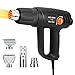 Heat Gun Variable Temperature, Meterk 1500W Hot Air Gun with 4 Nozzle Attachments (Great for DIY, Home Improvement, Contractors, Removing Paint)
