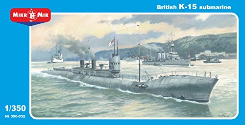 PLASTIC MODEL KIT BRITISH HMS -15 SUBMARINE 1/350 MICRO-MIR 350-032 NEW