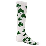 Red Lion Shamrock Athletic Socks ( White / Kelly - Large )