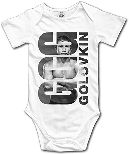 KFJNJINS Gennady Golovkin GGG Logo Baby Climbing Clothes Bodysuit