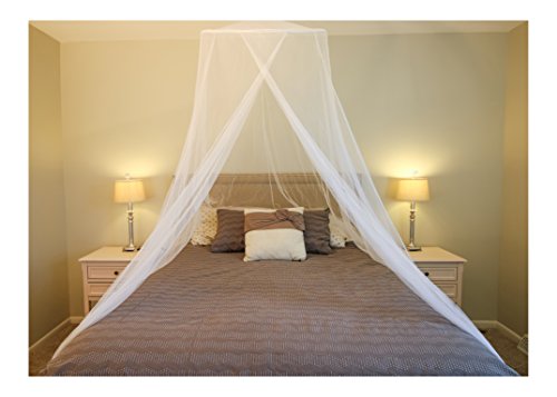 Mosquito Bed Net - Free Stuff Sack - Double Bed Conical Screen - Insect Repellent - Camping Curtain - Fly Screen Netting - Mosquitero - Zika Malaria - Mission Trip - Dorm Room - Home & Travel