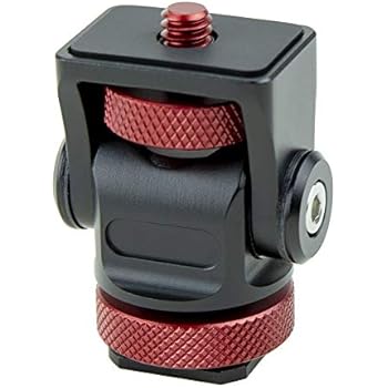 Sevemeoct Adjustable Camera Monitor Holder Mount Arm with Hot Shoe Adapter 176 Degree Upper Rotation 360 Degree for LED Video Light Cameras Camcorders Smartphone Tripod Microphone