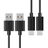 USB Type C Cable, CHOETECH 2Pack (3.3ftx2) 56k ohm pull-up resistor USB C to USB A Cable for Samsung Galaxy S8/S8 Plus,LG G5, LG G6, HTC 10, Nintendo Switch,MacBook and Other Type-C Supported Devices