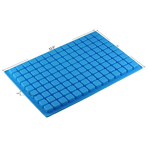 Mujiang 126-Cavity Ice Cube Tray, Silicone Molds for Making Homemade Chocolate Candy Gummy Jelly