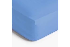 IR Imperial Rooms Fitted Sheet Full - 16 Inch Deep Pocket Fitted Bed Sheets Premium 1800 Soft Microfiber Shrink and Fade Resistant Full Size Fitted Bottom Sheet Only (Sky Blue)