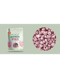 Candy People Sugar Free Pigs Strawberry Flavored Marshmallow Swedish Candy 4 Ounce (Pack de 2) - Fat Free and Gluten Free
