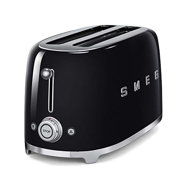 Tostadora SMEG 4 Rebanadas 220 Volt - TSF02BLEU | Negro - Imagen 4