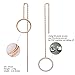 CIUNOFOR Threader Earrings Drop Dangle Earrings for Girls Women Silver Gold Rose Gold Earrings