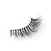 Lunamoon Invisible Transparent Band 3D Mink Fur Fake Eyelashes Women's Makeup False Lashes Hand-made Mink Lash 1 Pair Pack (TD04)