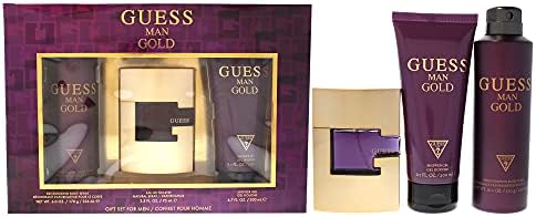 GUESS Gold for Men Edt 75ml 200ml Sg 226ml Body Spray Set