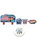 Hot Wheels Wild Racer Birthday Party Supplies Pack For 16 Guests With Plates, Napkins, Tablecover, Cutlery, Candles, and Pin