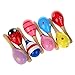 EBTOYS Wooden Maraca Wood Rattles Egg Shaker Kids Musical Educational Toys Party Favor 10 Pack (Random Color Pattern)