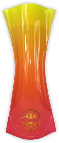 Esca di Luce's Reusable Foldable Plastic Expandable Vase Inserts for Fresh Flower Arrangements (Yellow/Orange)