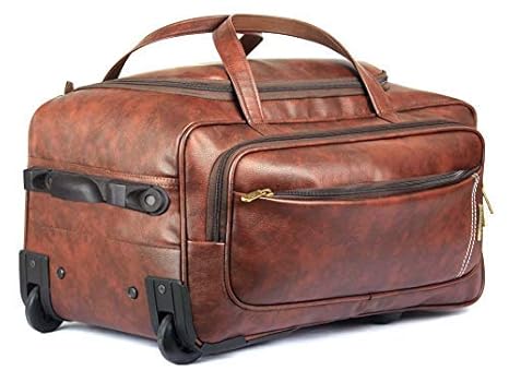 faux leather duffle