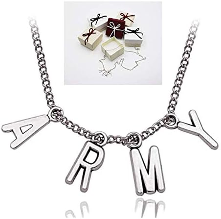 Thelivingstar BTS Members Name Date Cuboid Bar Pendant Necklace Fashion Jewelry Silver Titanium Chain Necklaces & Pendants for Fans
