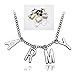 Thelivingstar BTS Members Name Date Cuboid Bar Pendant Necklace Fashion Jewelry Silver Titanium Chain Necklaces & Pendants for Fans,Gift Box (Army)