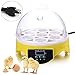 Xuliyme Mini 7 Egg Hatcher Incubator with Temperature Control, Digital Poultry General Purpose Incubators for Chickens Ducks Birds (7 Egg)
