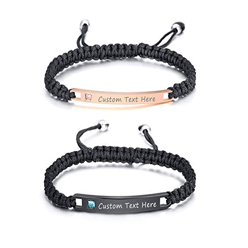 Top 10 couples bracelets custom names Aalsum Reviews