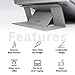 MOFT Laptop Stand, Invisible Lightweight Laptop Computer Stand, Compatible with MacBook, Air, Pro, Tablets and Laptops Up to 15.6″, Patented, Jean Greythumb 1