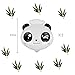 Kids Birthday Party Decoration - Panda Party Supplies, Party Decoration Set including a Panda Happy Birthday Banner, 20 Letax Balloons in Black and White with Panda Pattern, 2 Panda Shaped Balloons, 7 Paper Fans in Pandas' Color, 8 Bamboo Leaves, Perfect for Kids Birthday Party