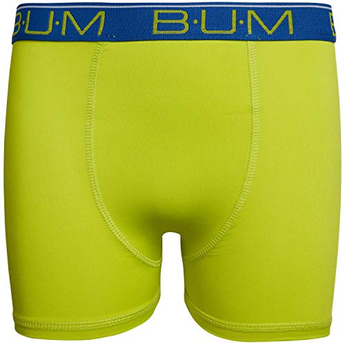B.U.M. Equipment Boys' Performance Dry-Fit Compression Boxer Briefs (6 Pack) (Multi/Lime/Charcoal, X-Small / 4-5)' - Thumbnail 2