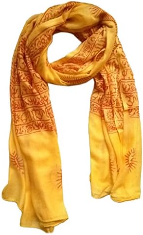 KVRKVRINTEXX OM AUM Krishna Buddha Ganesha Shiva yoga spiritual auspicious Pooja Hindu Religious Indian prayer scarf