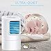 Humidifiers Air Conditioner Fan, Personal Desk Fan Space Air Cooler Mini Portable Table Evaporative AC Ultra-Quiet Purifier Cooling Fan with Handle and 7 Colors LED Lights for Home, Office, Dorm