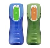 Contigo Autoseal Kids 14-Ounce Trekker Cup, Green/Blue, Set of 2