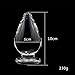 FST Large Anal Plug Crystal Mushroom Shape Butt Plug Glass Massage Bum Plug Sex Toys for Women Men Masturbation Transparent