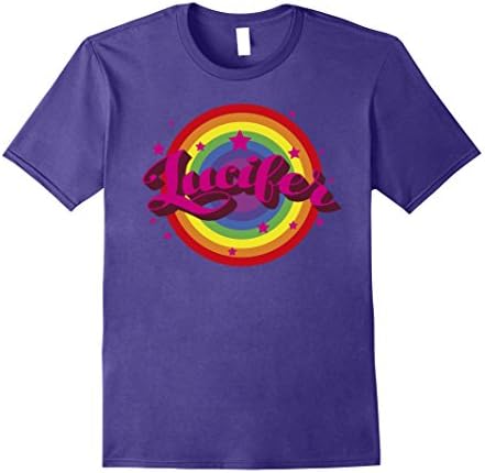 Men's Lucifer Rainbow T Shirt Medium Purple