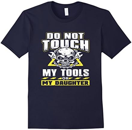 Men's mechanic tshirt - do not tough my tolls my daughter 3XL Navy