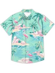 Hawaiian Shirts for Men Summer Beach Casual Short