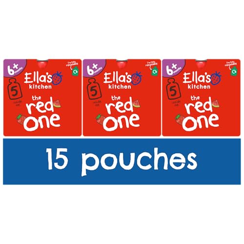 Ella's Kitchen The Red One Organic Smoothie Fruits Multipack 5 x 90 g (Pack of 3)