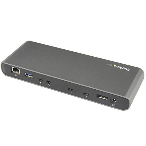StarTech.com Thunderbolt 3 Dock - 4K - Macbook and Windows Docking Station - Thunderbolt 3 to USB-C / USB 3.0 / Gigabit Ethernet / Audio