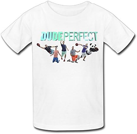 Kid's Dude Perfect Team Logo T-shirts White