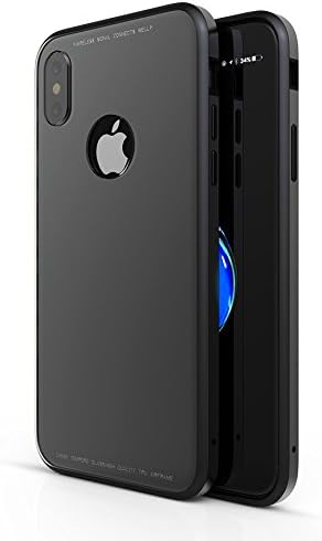 Ultra Hybrid Shock Proof Tempered Glass Back Case - 4 Materials: TPU+PC+Aluminum+Tempered Glass by iPhone X (10) case by PiClozet®