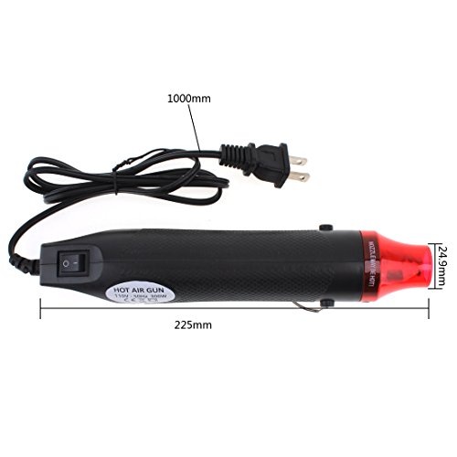 ChgImposs Mini Hot Air Gun, 110V 300W Portable Multi Function Electrical Heat Tool for DIY Embossing, Shrink Wrapping, Drying Paint