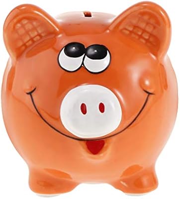 Flameer Cartoon Piggy Coin Money Box Pig Bank Storage Case Kids Great Toy Gift Orange Amazon Com Au Toys Games