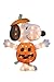 ProductWorks 24-Inch Pre-Lit Peanuts Snoopy Jack-O-Lantern Halloween Yard Decoration, 35 Lights
