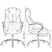 BestOffice Ergonomic Office Chair Desk Chair PU Leather Computer Chair Executive Adjustable High Back PU Leather Task Rolling Swivel Chair with Lumbar Support (White)