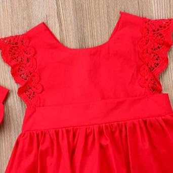 vestido para bebe vermelho