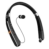 Wireless Bluetooth Headset, EGRD Foldable Retractable Neckband Headphones-[30 Hrs Playtime] Compatible Xs MAX/ 8/7 Plus Samsung Galaxy S9 Note 8 Cellphones