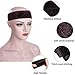 MelodySusie Wig Grip, No Slippage, Protect Edges and Head, Adjustable, Fits Head from 20 inches to 25 inches, Elastic Velvet Headband Hook for Wig Scarf Hat, Brown